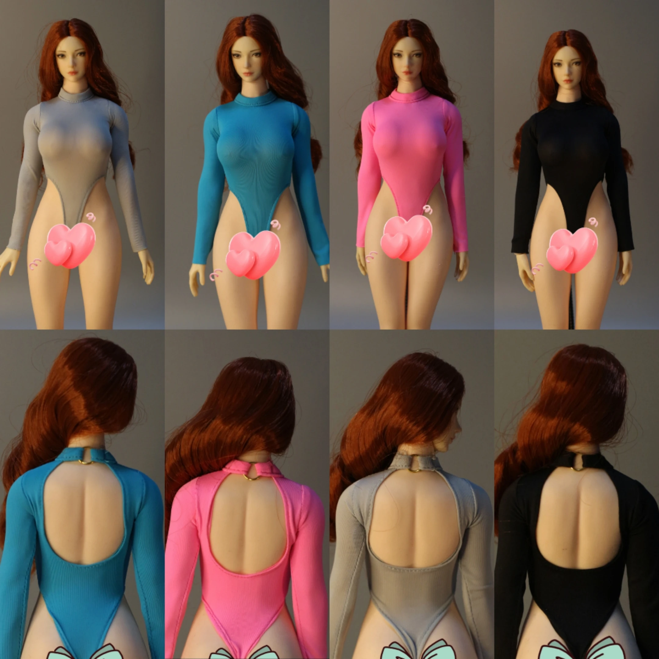 

DMTOYS 1/6 Scale Ice Silk Elasticity Swimwear Clothes Accessories Model for 12 inches Female TBL Action Figure Body