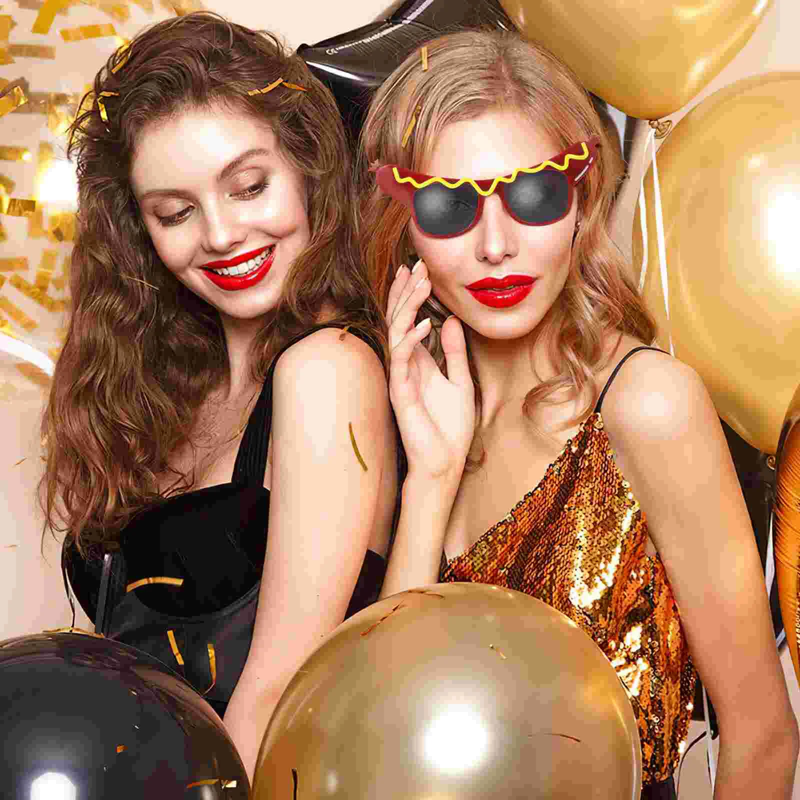 Funny Dance Party Makeup Glasses Hot Dog Eyeglasses for Masquerade Party dance party eyeglasses image 5