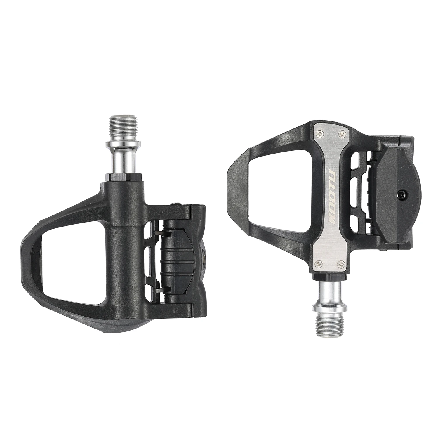Road Bike Lock Pedal Compatible with Look Keo System Bicycle Pedal (Includes Cleats) Latchless Self-Locking