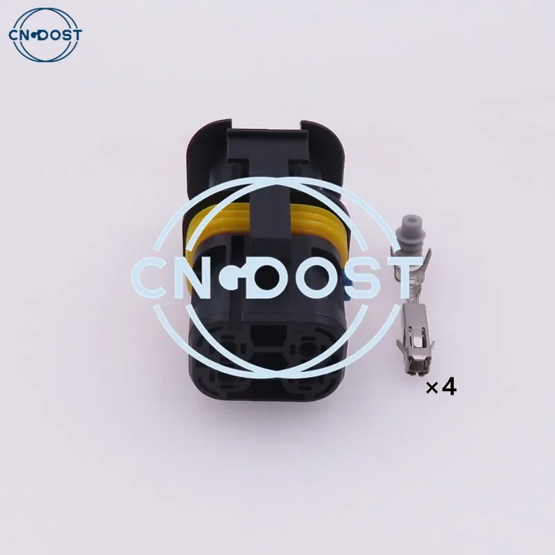 1 Set 4 Pin 18284.000.002 AC Assembly Automotive Electric Wire Waterproof Socket Auto Modification Plug Car Parts