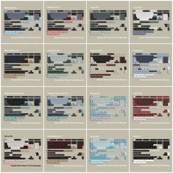 Double Shot Keycaps Pbt GMK JTK Clone Big Set Keycaps 7u Alice Split Space Bars ISO ANSI Layout For Mechanical Keyboard Wooting