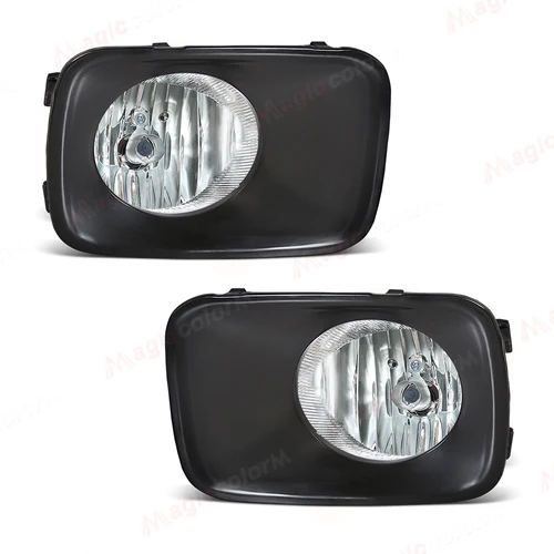 Imagen 2 del producto Para Honda Pilot 2009 2010 2011 lámpara antiniebla bombillas halógenas luz de circulación diurna faros de parachoques delantero DRL con cubierta negra 12V