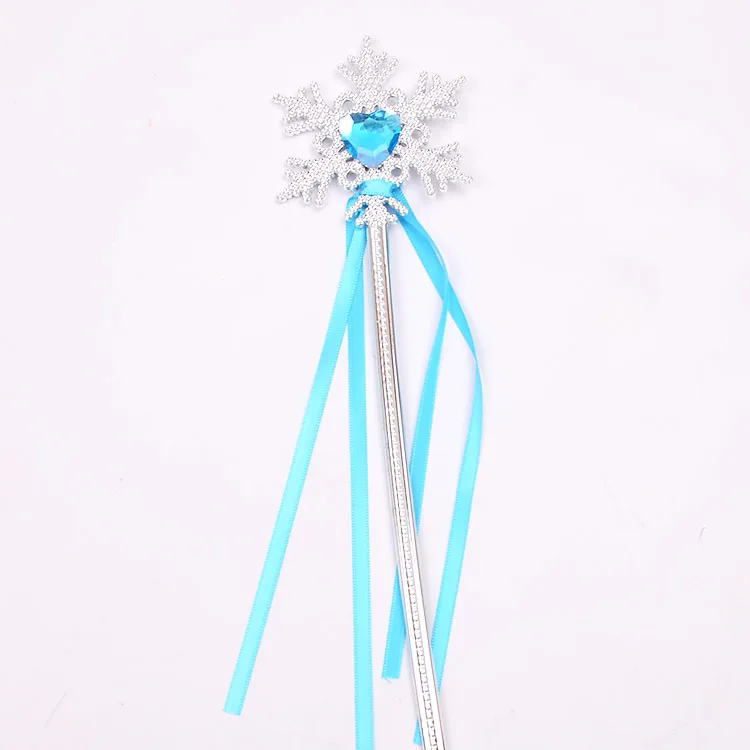 Party Halloween Princess Cosplay Prop Explosion Cute Fantasy Snowflake Fairy Wand Children\'s Magic Wand Girl Birthday Gift