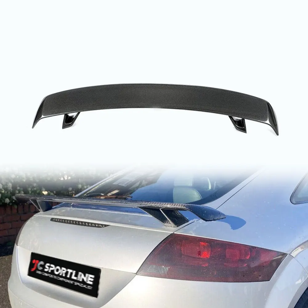 Real Carbon Fiber Rear Trunk Spoiler Wing For Audi TT MK2 TTS 8J 2008-2011 A5 A6 A7 Factory Direct