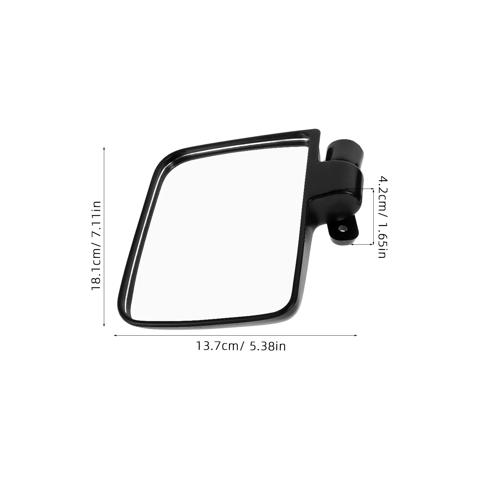 1Set Golf Cart Rearview Mirror Set Auxiliary Side View Mirror for Golf Cart Clear Image Reverse Driving Comfort Stylish Design