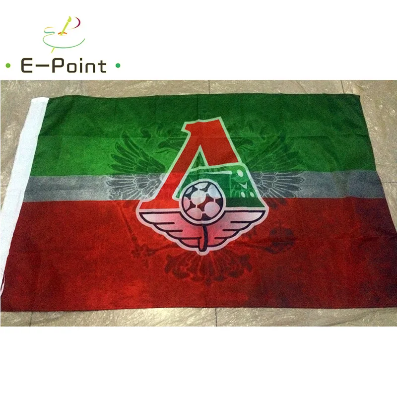 FC Lokomotiv Moscow Flag 2x3ft (60x90cm) 3x5ft (90x150cm) Decoration Banner for Home and Garden