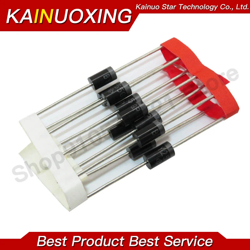 20 PCS BY255GP BY255 3A 1300 V DO-201 Retificador de recuperação rápida diodo especializado ultrassônico