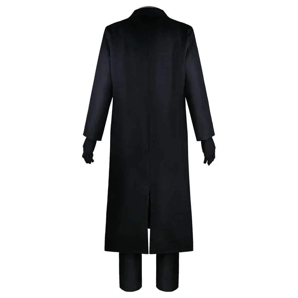 Anime Bungo Stray Dogs Osamu Dazai Cosplay Port Mafia Full Set Black Trench Coat Wig Shirt Tie Christmas Party Anime Clothes view 4