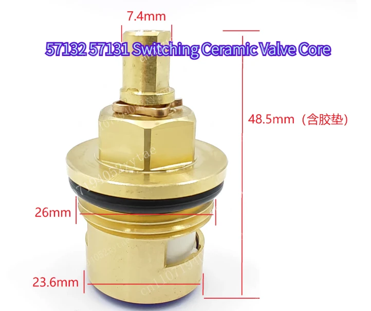 Bathroom Shower Faucet Accessories 57132 57131 Switch Ceramic Valve Core, Suitable for Moen