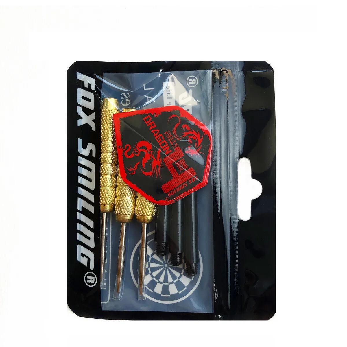 Fox Smiling 3PCS Steel Darts 18g With16g Iron Barrel And Nylon Shaft Colorful Darts Flights