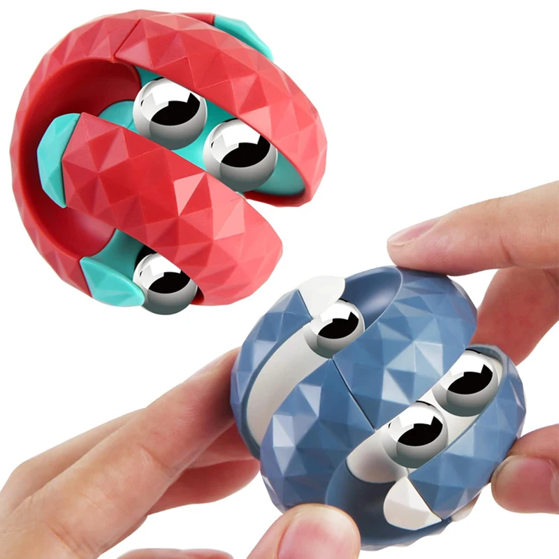 Einzigartige Orbit Ball Stress abbau Würfel Track Flipper Finger Spinner Zappeln Spielzeug für ADHD und Angst Erwachsene Kinder Dekompression