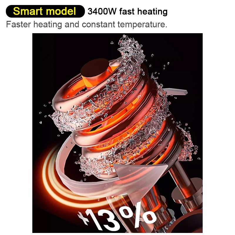 Imagem -04 - Aquecedor Elétrico de Torneira de Cozinha Aquecimento Instantâneo Aquecedores Instantâneos 220v 3400w 3000w