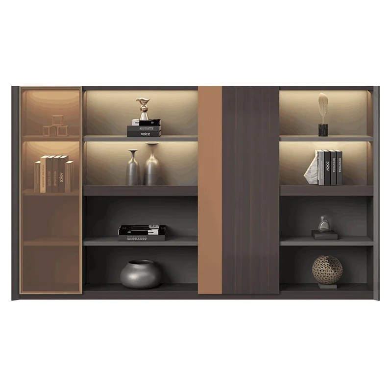 

Офис Boss, светлый роскошный деревянный архив, фон для комнаты менеджера, шкаф для документов, книжный шкаф для хранения