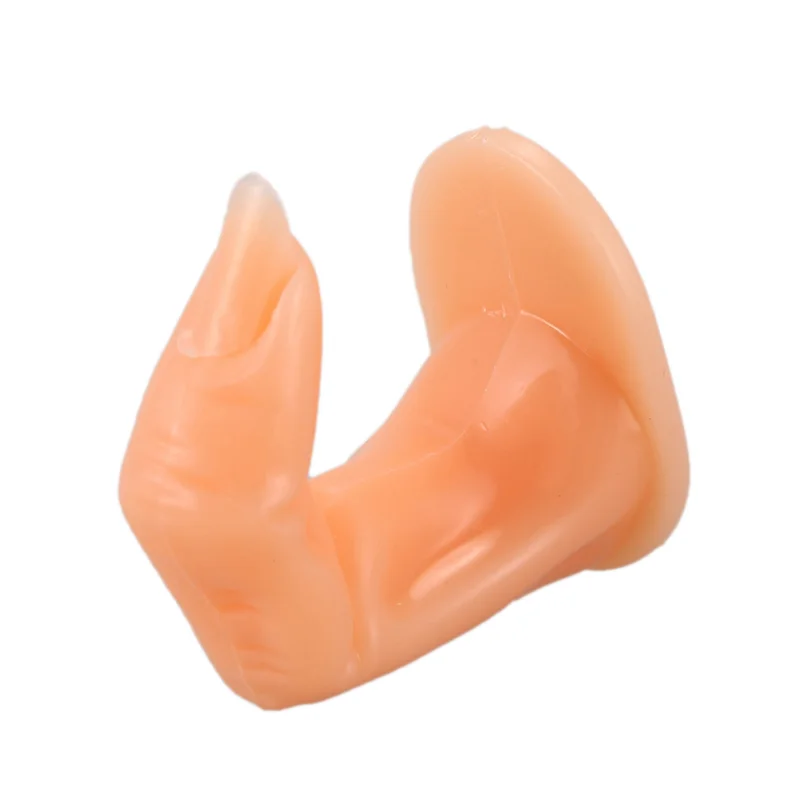 2X False Finger Mannequin For Training Acrylic Gel Fiberglass Nail Art-Orange.