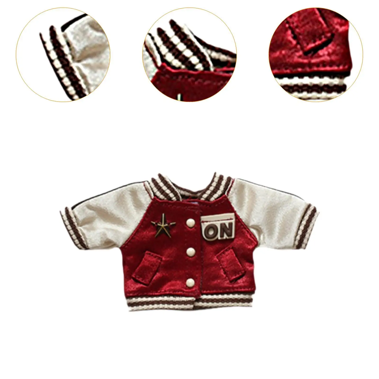 فتاة دمية سترة الديكور أفخم إكسسوارات دمي للأطفال DIY دمية لعبة لينة موضة لطيف ملابس دمى معطف لدمية 6.69 بوصة #5