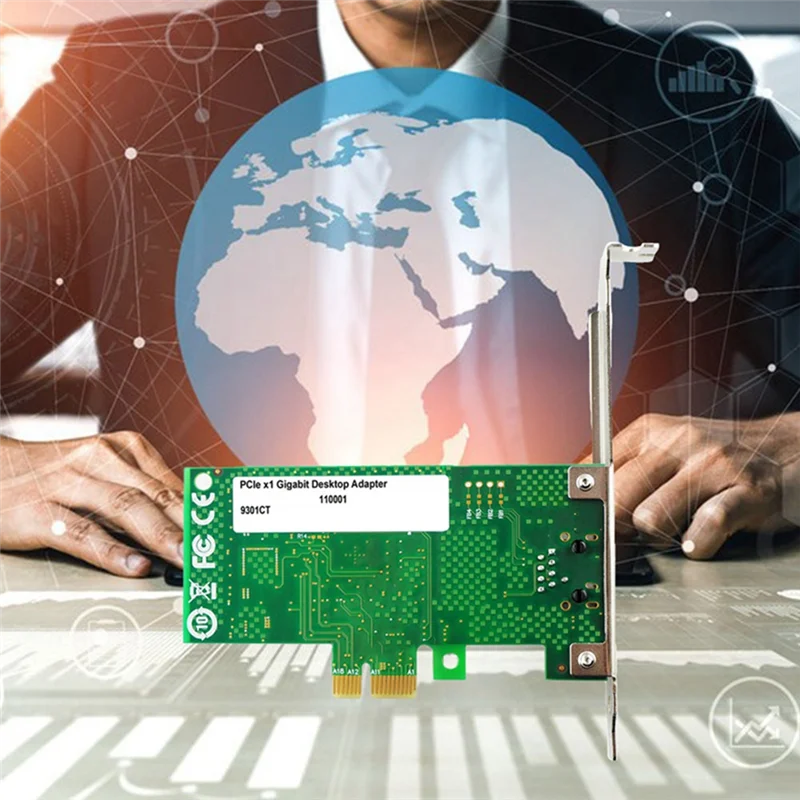 AF91-9301CT Pciex1 Gigabit Single Electrical Port Server Network Card 82574L Chip Wired Computer Network Card