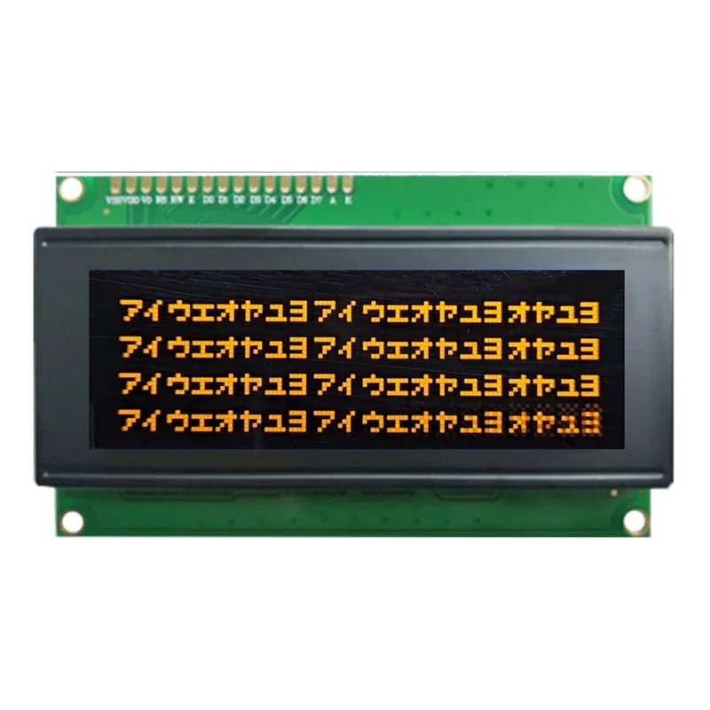 1Lot 5V 2004 LCD Module VA Yellow Orange Fonts 20X4 HD44780 ST7066 EQV Chip Parallel 2004A Display IIC I2C Port