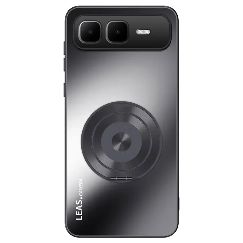 Матовый матовый магнитный автомобильный чехол для телефона с подставкой для Infinix Smart 10 Plus, противоударная защитная задняя крышка, чехол Smart 10 Plus