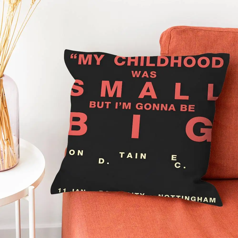 Funda de almohada Band Fontaines D.C, funda de cojín para sofá y sala de estar, adecuada para decoración del hogar, dormitorio y habitación