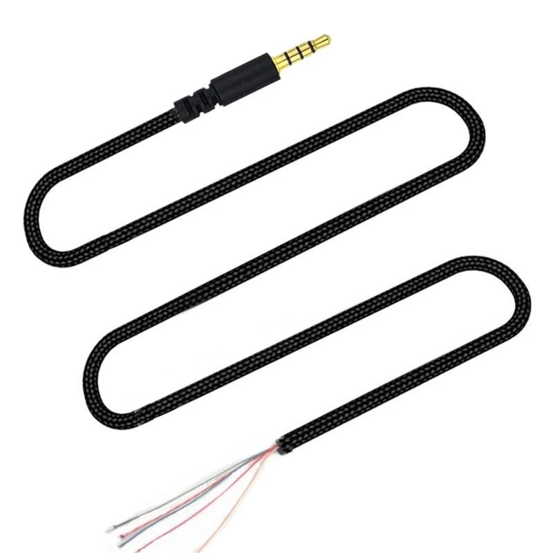 Headphone Cable 3.5mm Male Plug Jack Connector Audio Cord Line For Hyper X Cloud II Core Pro Cloudx -Stinger Revolver S