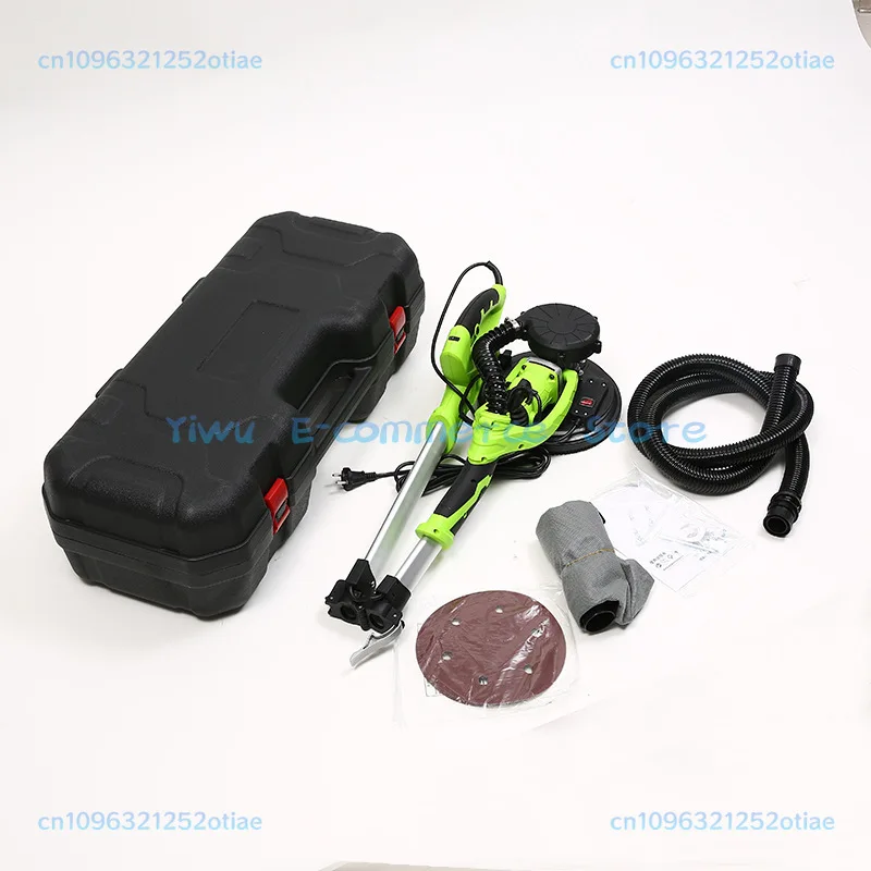 Folding self-priming long pole wall wall sander polishing sandpaper machine wall dust-free putty machine with double light strip