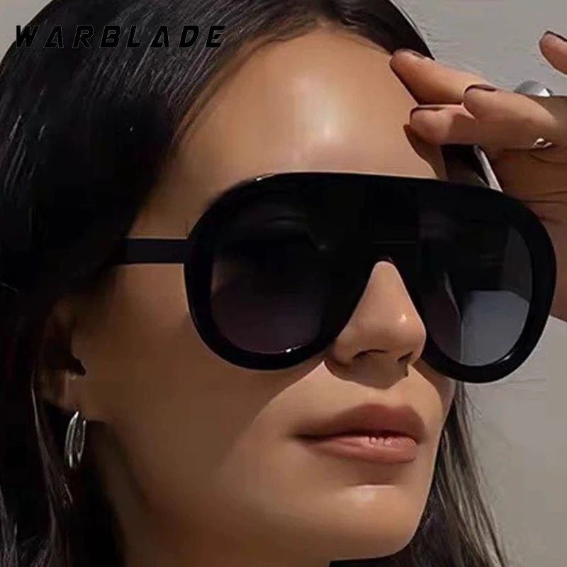 

Popular Vintage Luxury Brand Designer Sunglasses For Women Men Trendy Oversized Pilot Glasses Men Travel Driving Shades UV400