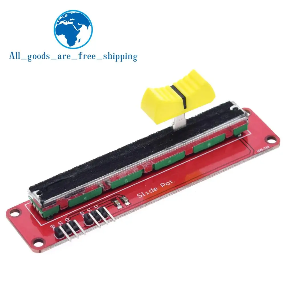 TZT 1/3PCS Slide Potentiometer 10K Linear Module Dual Output for Arduino AVR Electronic Block image 4