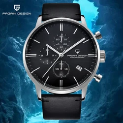 PAGANI DESIGN Automatic Quartz Watch Military Sports Chronograph Stainless Steel Waterproof Clock Reloj Hombre PD2720