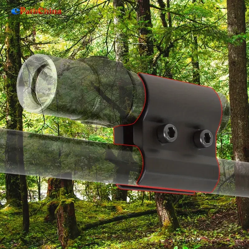 

For Mini Flashlight Laser Torch Metal Extension Flashlight Clip Clamp With Hex Wrench Aluminum Alloy Tube Barrel Mount Holder