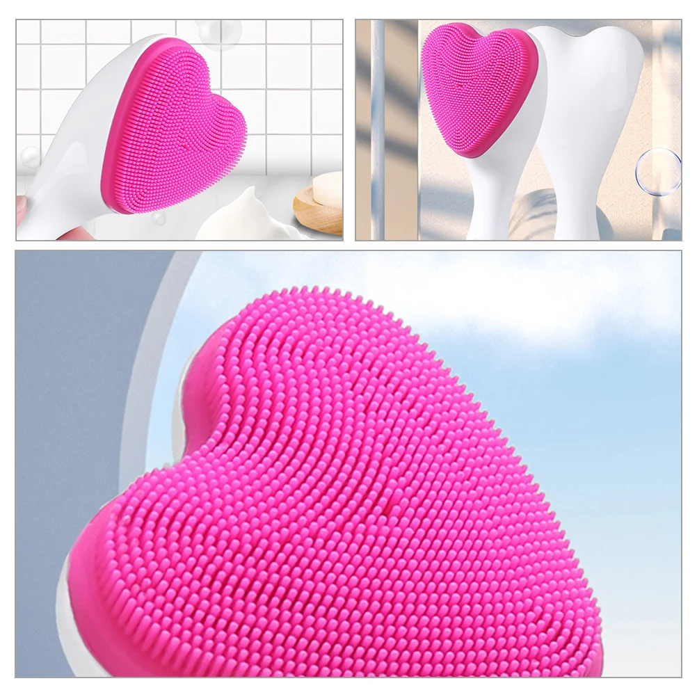 Gesichtsreinigungsbürste Soft Face Scrubber Love Cleansing Manuelles Waschen Silikon Peeling Miss