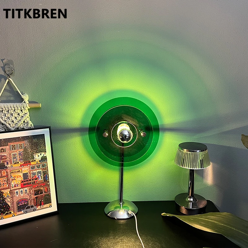 Projection Colorful USB Table Lamp Atmosphere Lamp Bedroom Romantic Desk Light