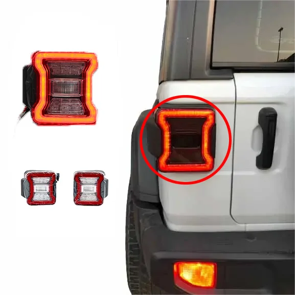 Auto lighting systems tail for Jeep Wrangler JK 07-18 car accessories JL style sign  rear lamp