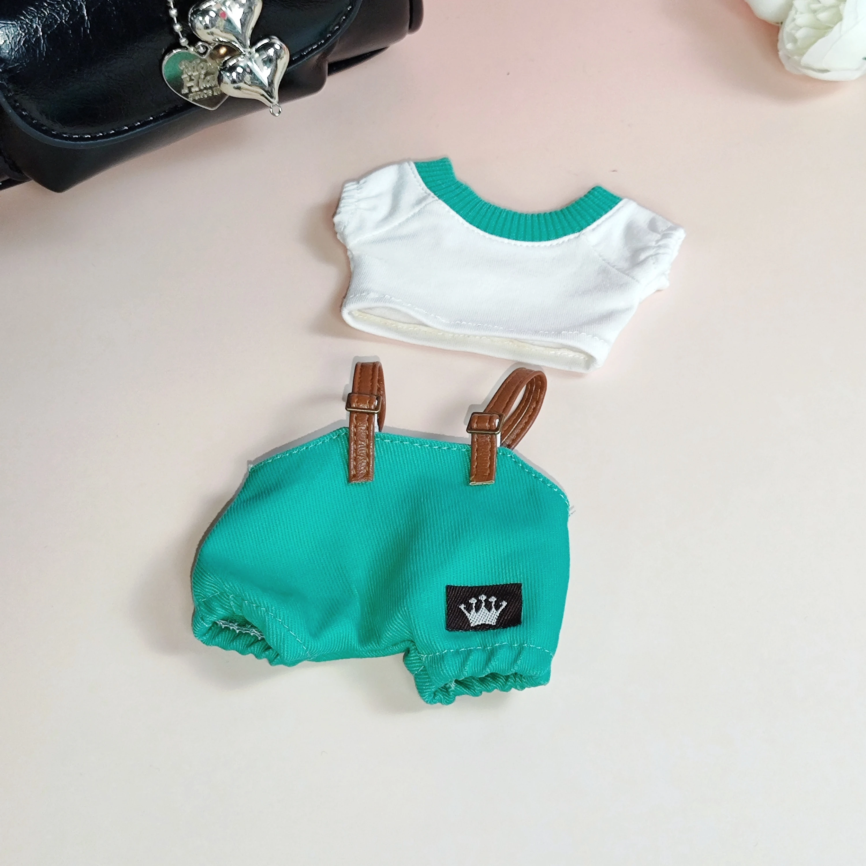 17 см мини-плюшевая кукла, аксессуары для одежды для Кореи Kpop Exo Labubu Idol, комплект джемперных штанов, макарон, одежда для куклы, подарок