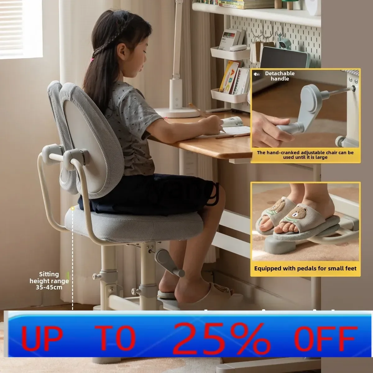 LMM Study Chair Adjustable Lifting Chair Household Corrective Sitting Position Writing Chair
