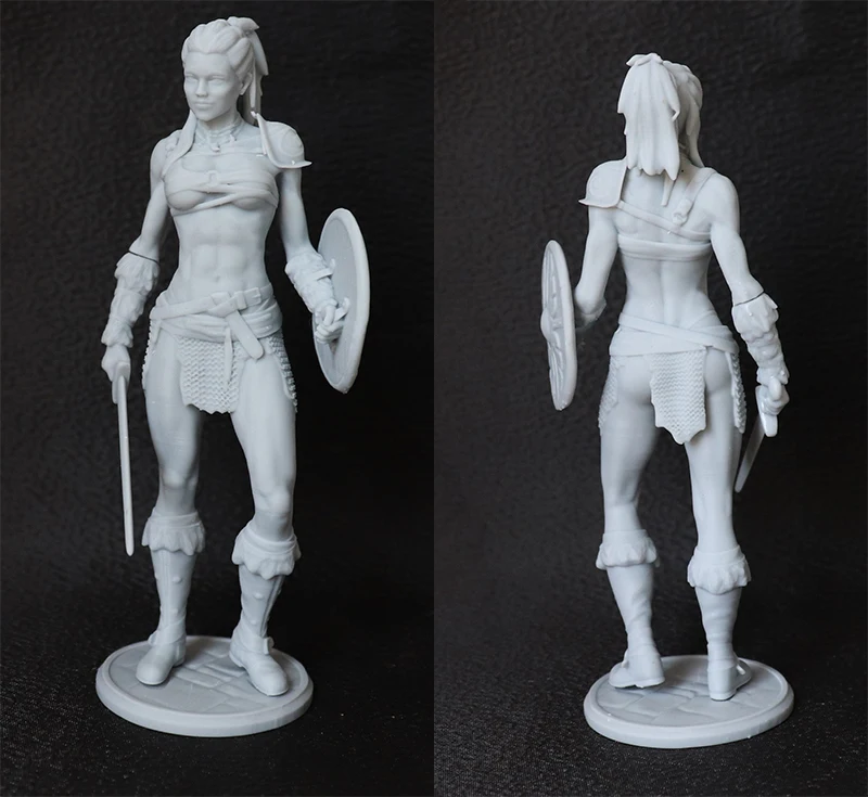 1/24 75mm 1/18 100mm 수지 모델 키트 아름다운 소녀 검투사 그림 Unpainted No Color RW-025