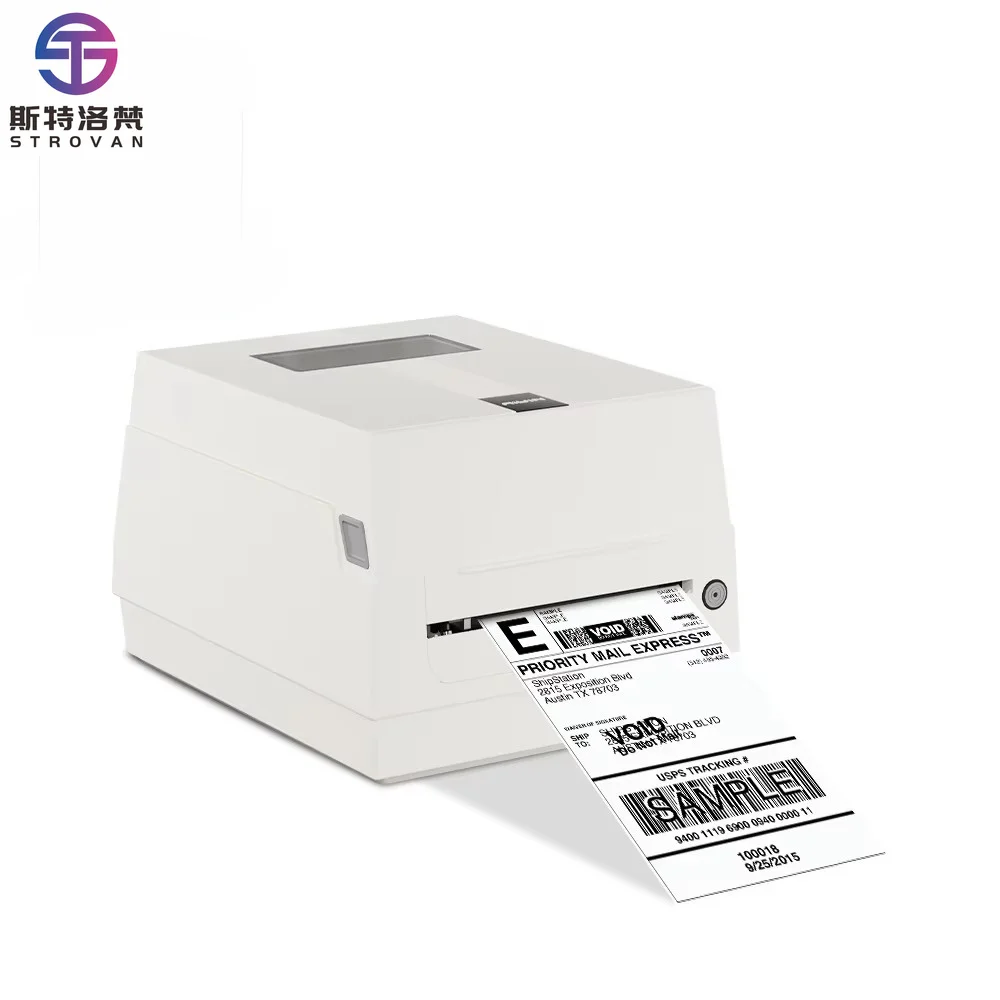 Thermal Barcode Printer 300dpi 110mm Tag Washing Transfer Label Textile Garment Fabric Ribbon