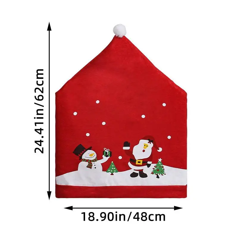 1/2 قطعة غطاء كرسي شجرة عيد الميلاد وديكور الطاولة - 2025 ديكور منزلي للعام الجديد - زخرفة مثالية لعطلة عيد الميلاد