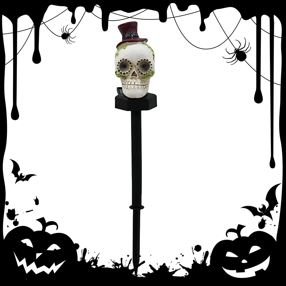 

Outdoor Waterproof Skeleton Stake Light Waterproof Halloween Skull Solar Stake Light for Garden Yard Walkway Lawn Party Decor