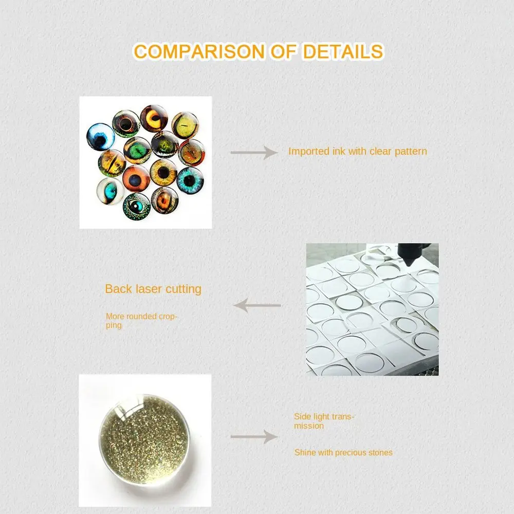 プラスチック製の安全キラキラ,クリスタルの目,クマ,日曜大工の人形,人形のアクセサリー,ぬいぐるみ,6mm-20mm, 10ペア