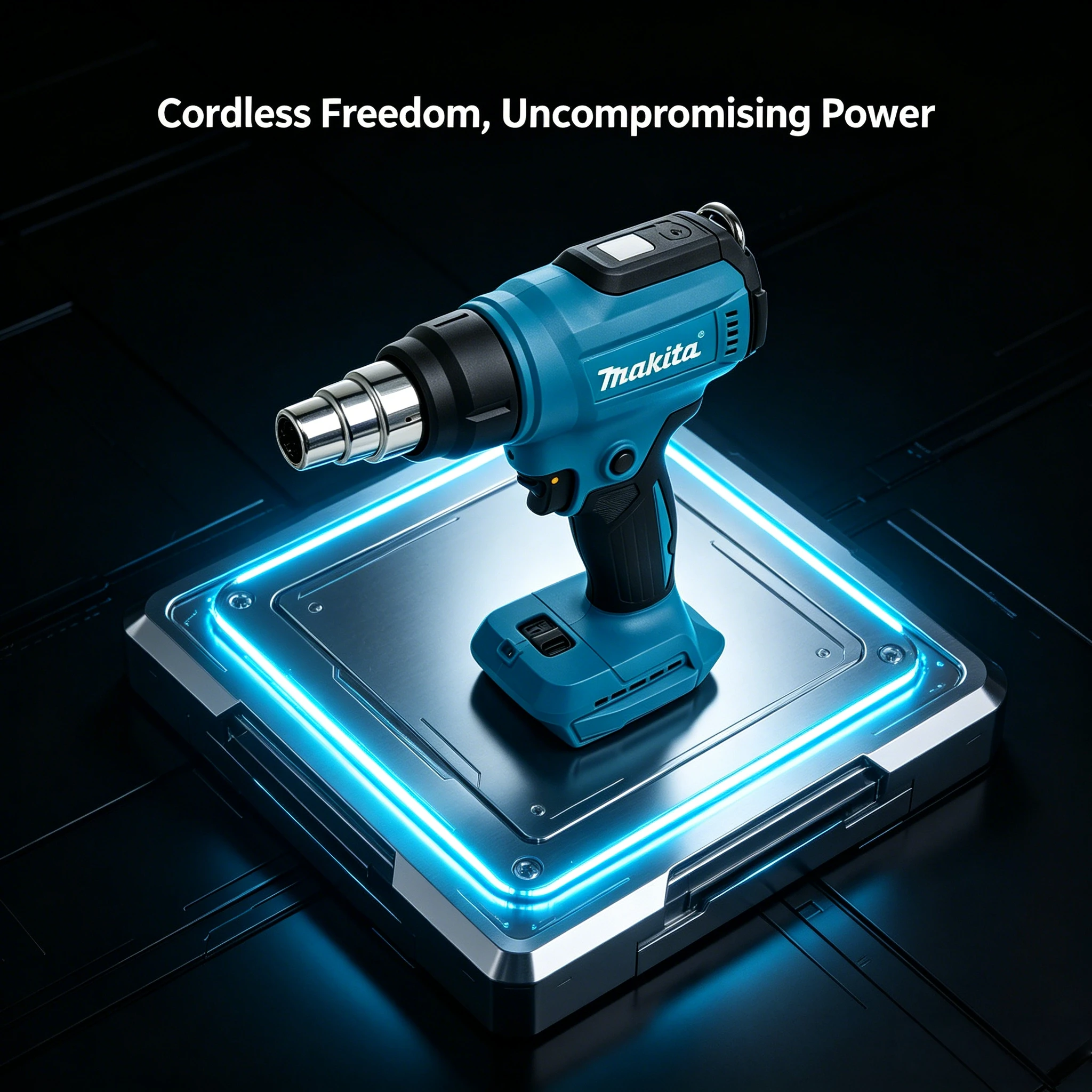 makita-18v-cordless-heat-gun-550°c-led-display-hot-air-blower-for-soldering-bare-tool