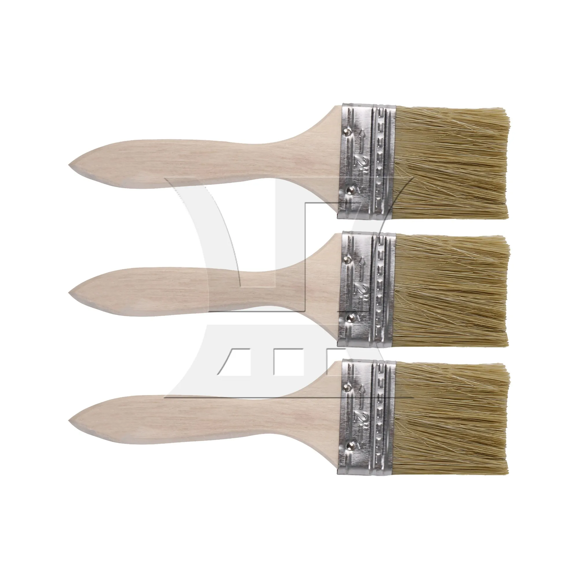 3PCS Chip Paint Brushes 2 Inch Wooden Handle for Home Improvement