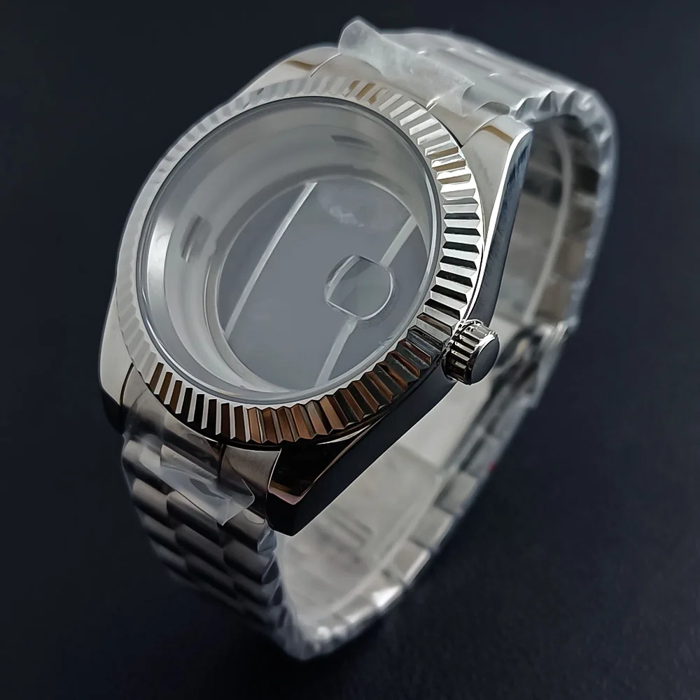 Imagem -04 - Stainless Steel Ver Case Ver Accessory Adequado para 8285 Movimento Mecânico Compatível com 20 mm Stainless Steel Strap 40 mm