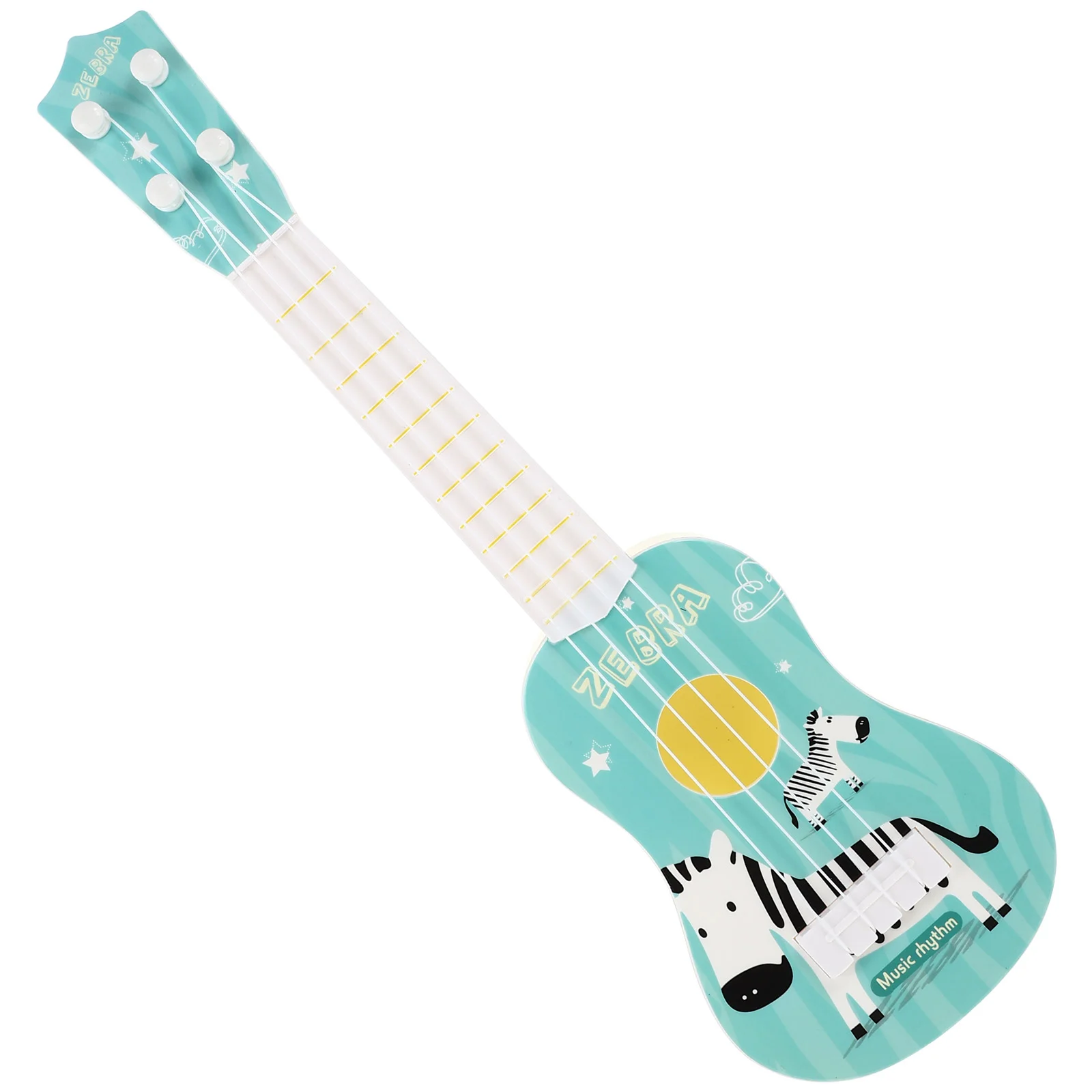 

Children's Ukulele Kid Toy for Beginners Plastic Mini Musical Instrument Imitation Playing Guitar Model Plaything Kids