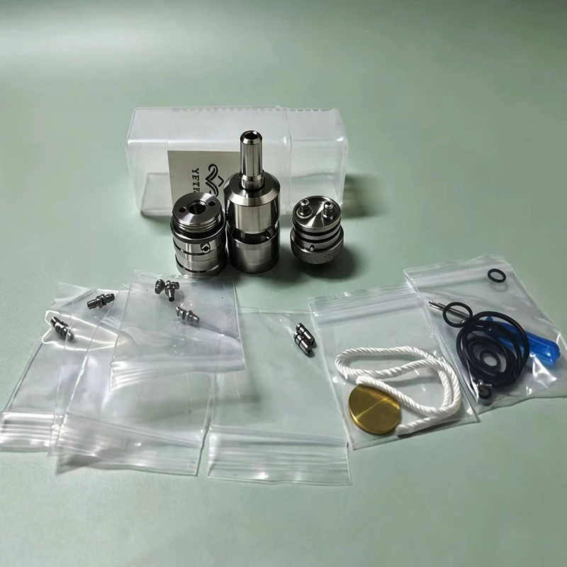 YFTK Titanyum TI malzeme FEV Flash e vapor V4.5S+ RTA Tam kit VS Pneumatic Baya 415 V2 Paravozz Donanım Aksesuarı