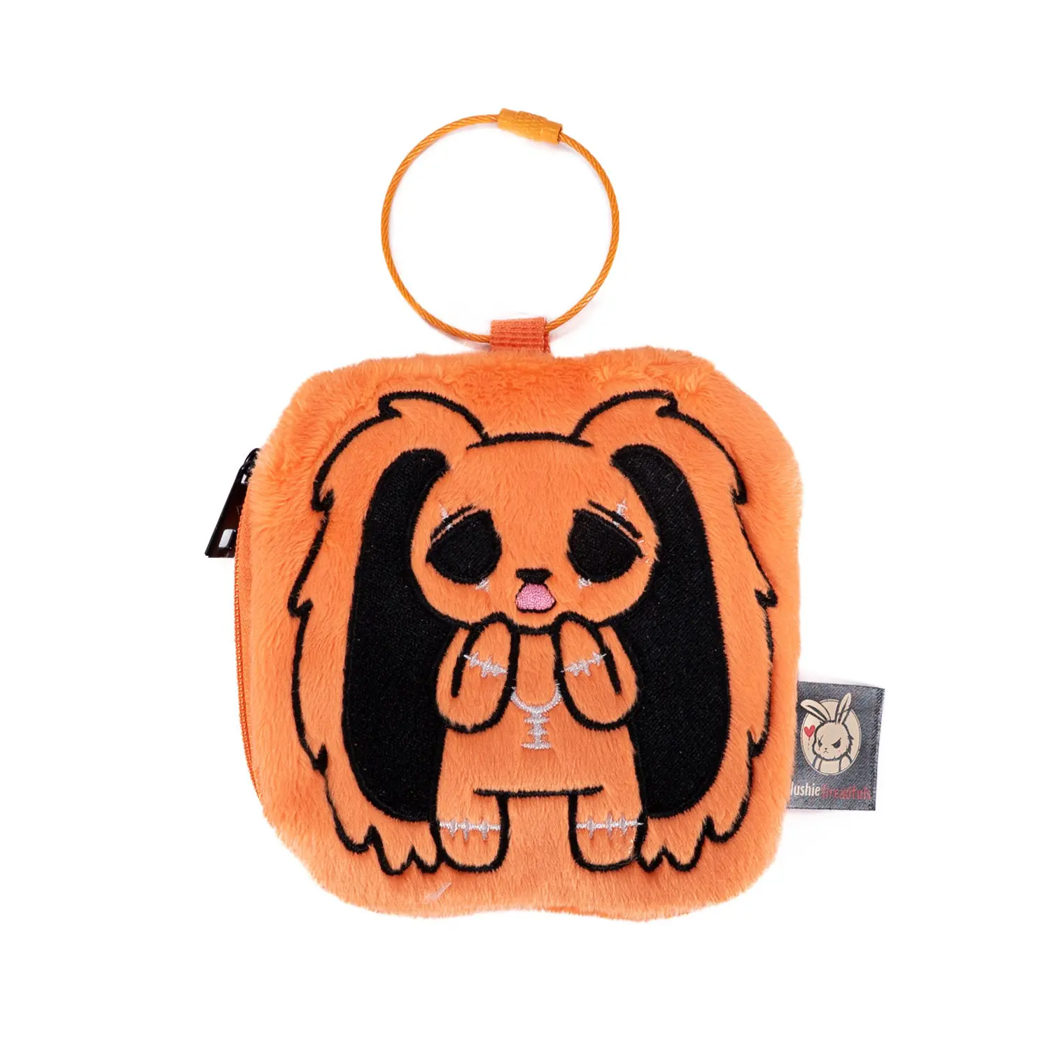 Original Bunny Plush Pouch Coin Purse Multi Function Storage Bag Character Pendant Desktop Ornament Hobby Collectible Birthday