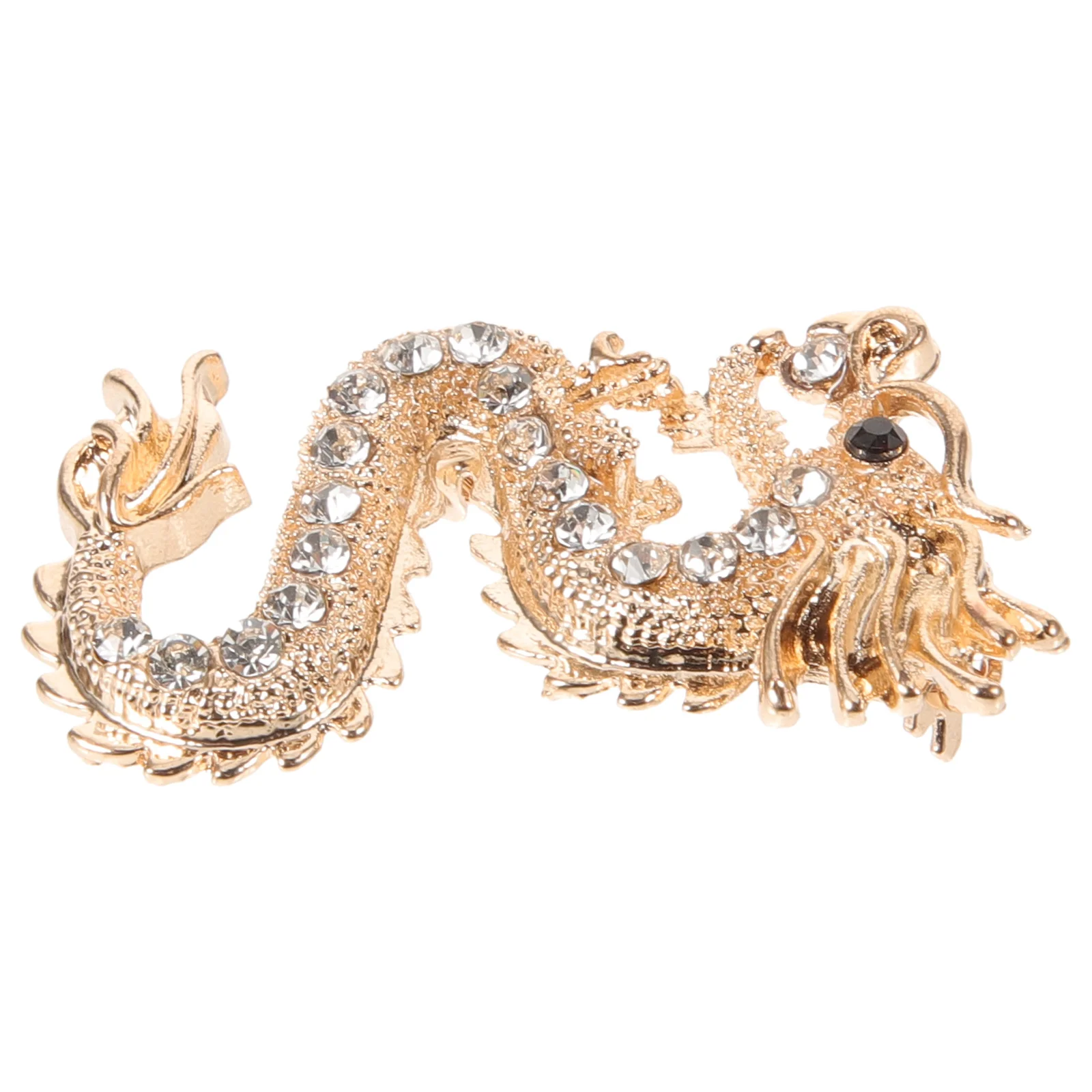 أنيقة التنين بروش دبوس معدني مجوهرات الزخرفية للملابس معطف سترة فستان حقيبة يد تسليط الضوء على المظهر هدية حفلة #5