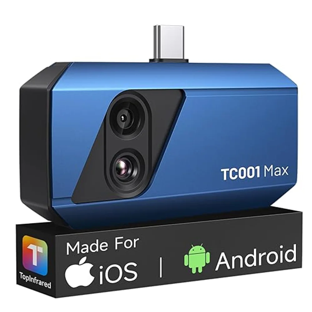 TOPDON TC001-Max Thermal Camera 256*192 Pixels 150W Visible Light Lens High Resolution Infrared Handheld for IOS/Android/Windows