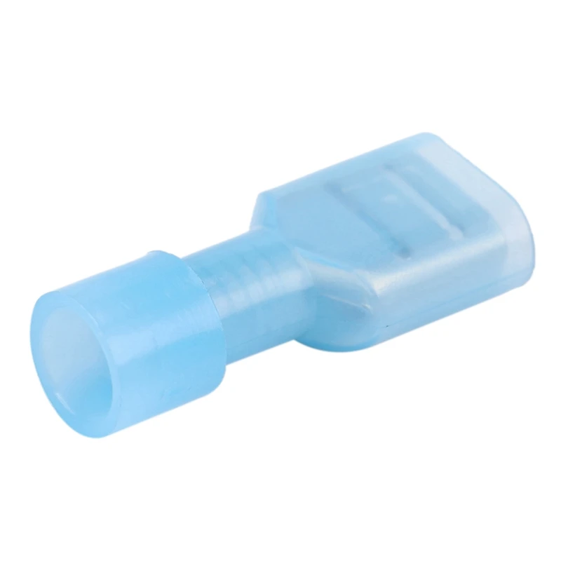¡Promoción! 300 Uds hembra y macho terminales de cable completamente aislados conector conectores de pala de nailon azul