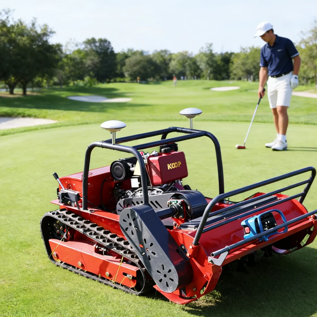 Customized tracked high-power lawn mower factory independently develops and produces multifunctional lawn mowers