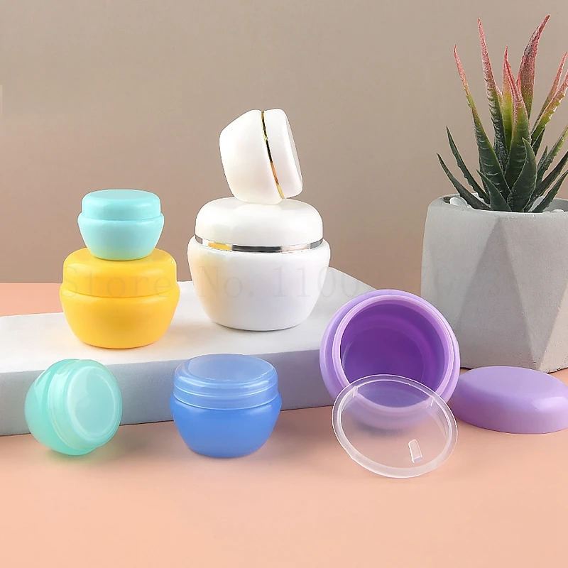 50/100/200Pcs/Lot 5-50g PP Plastic Guide Spherical Cream Box Creamjars Mushroom Bottle Lotion Cosmetic Container